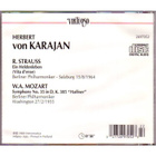 Herbert von Karajan • R. Strauss & Mozart CD - pikkukuva 2