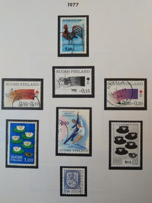1977 Suomi postimerkki 6 kpl