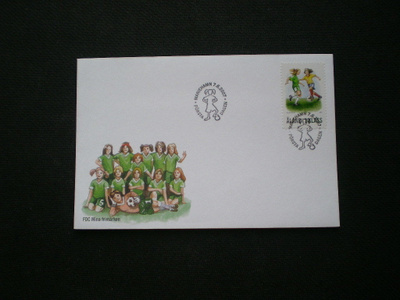 Omakuvamerkki LaPe 2 FDC - Tyttöfutis 07.06.2007