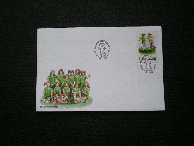 Omakuvamerkki LaPe 2 FDC - Tyttöfutis 07.06.2007