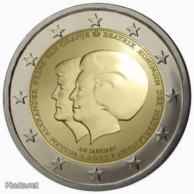 ** HOLLANTI 2€ 2013 Double Portrait pillerissä **