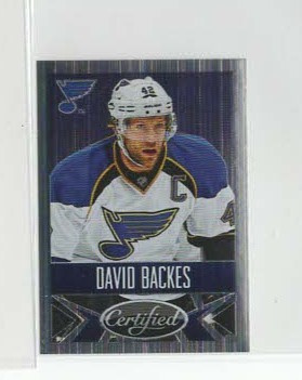 David Backes 14-15 Panini Sticker Foil #384