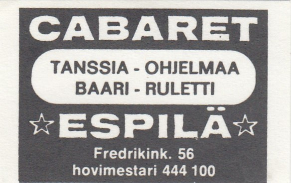 Helsinki, Cabaret Espilä   b48