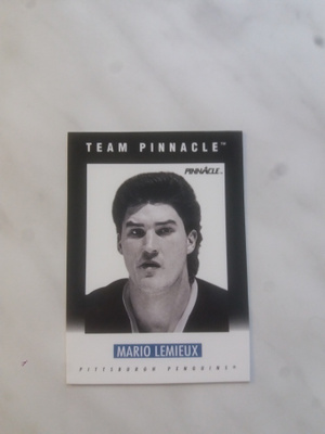 1991-92 Pinnacle Team Pinnacle B Mario Lemieux # B-5