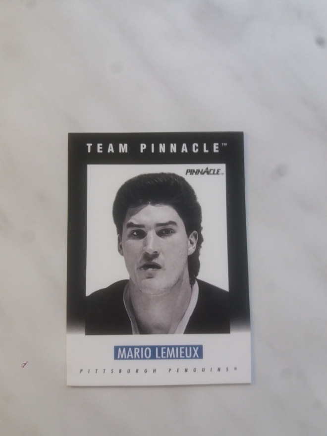 1991-92 Pinnacle Team Pinnacle B Mario Lemieux # B-5