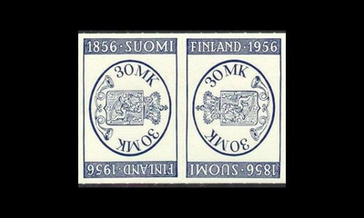 457pp ** Postimerkki 100 vuotta päikköpari (1956)