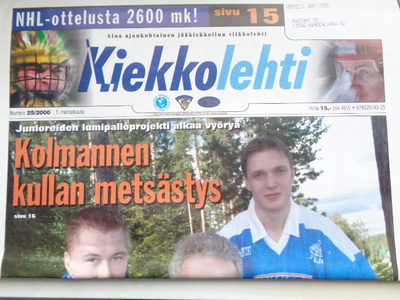 Kiekkolehti Nro 25/2000 (10.1)