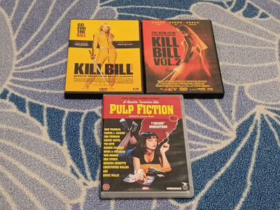 Kill Bill 1 ja 2 + Pulp Fiction DVD