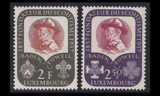 Luxemburg 567-8 ** Partio 50v (1957)