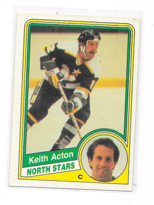1984-85 OPC #93 Keith Acton , Minnesota North Stars
