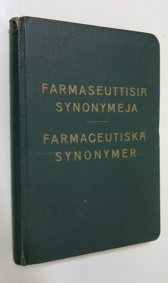 Y. W. Jalander : Farmaseuttisia synonymeja = Farmaceutisk...