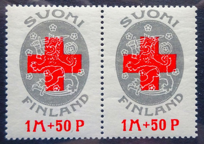 SUOMI 114. PR - 1922 HARM/ PUN. 1 M 50 P ** V. 1922= PARI