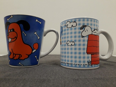 Koiramukit, 2kpl, Snoopy ja kaveri