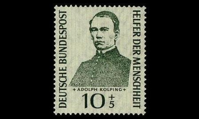 Saksa 223 ** Adolf Kolping 10+5 Pf (1955)