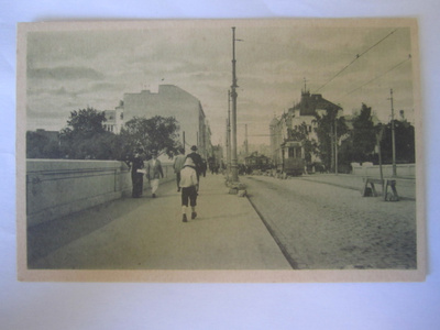 VANHA Postikortti Helsinki 1920-l Raitiovaunu