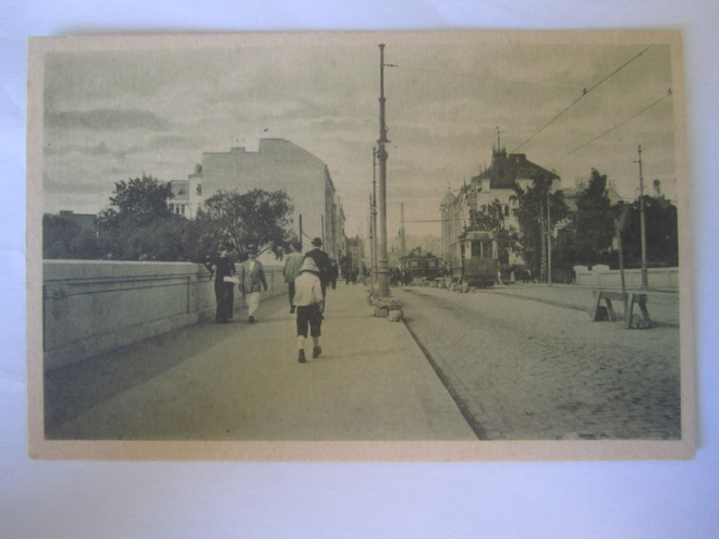 VANHA Postikortti Helsinki 1920-l Raitiovaunu