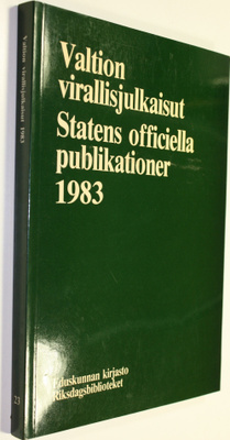 Valtion virallisjulkaisut = Statens officiella publikatio...