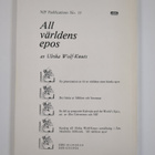Ulrika Wolf-Knuts : All världens epos - pikkukuva 2