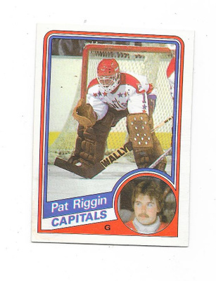 1984-85 OPC #205 Pat Riggin , Washington Capitals MV