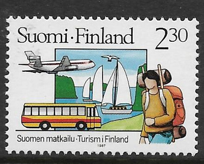 Suomen matkailu 1987 2,30mk (LAPE 1009) **