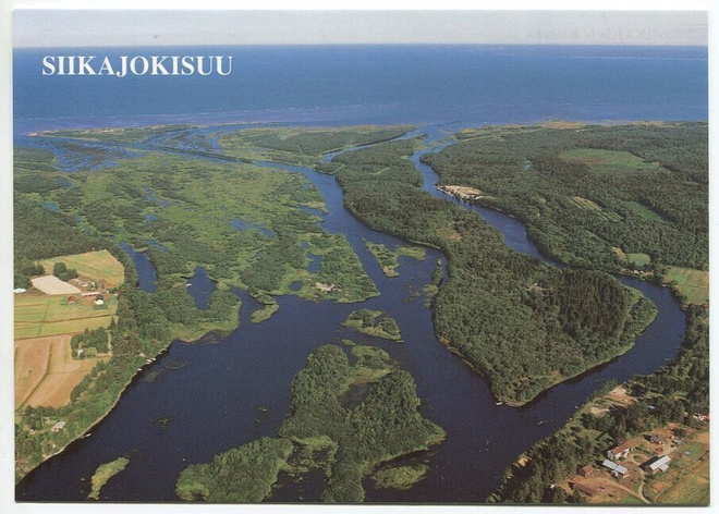 Siikajoki Siikajokisuu, ilmakuva 1995