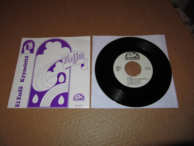 Tuija 7" Ei Enää Kyyneleitä/Sielujen Syvyyteen.PS 1986 EX/EX