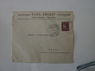 Pietarsaari, Eliel Ervast Aktiebolaget, 3.12.1934