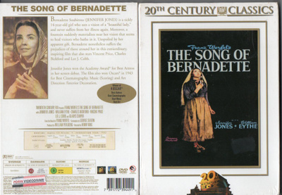 Bernadetten Laulu (14 074) UUSI -FI- DVD nordic, jennifer j