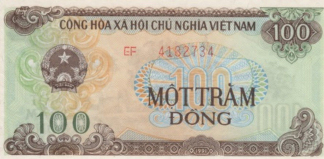 (B0075) VIETNAM, 1991 (1992). 100 Dong. P-105b. UNC