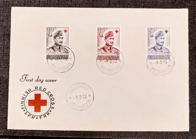 1952 FDC Punainen Risti - Mannerheim