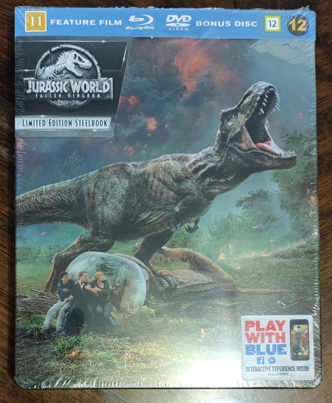 Jurassic World Fallen Kingdom (Steelbook) (Blu-ray+DVD)