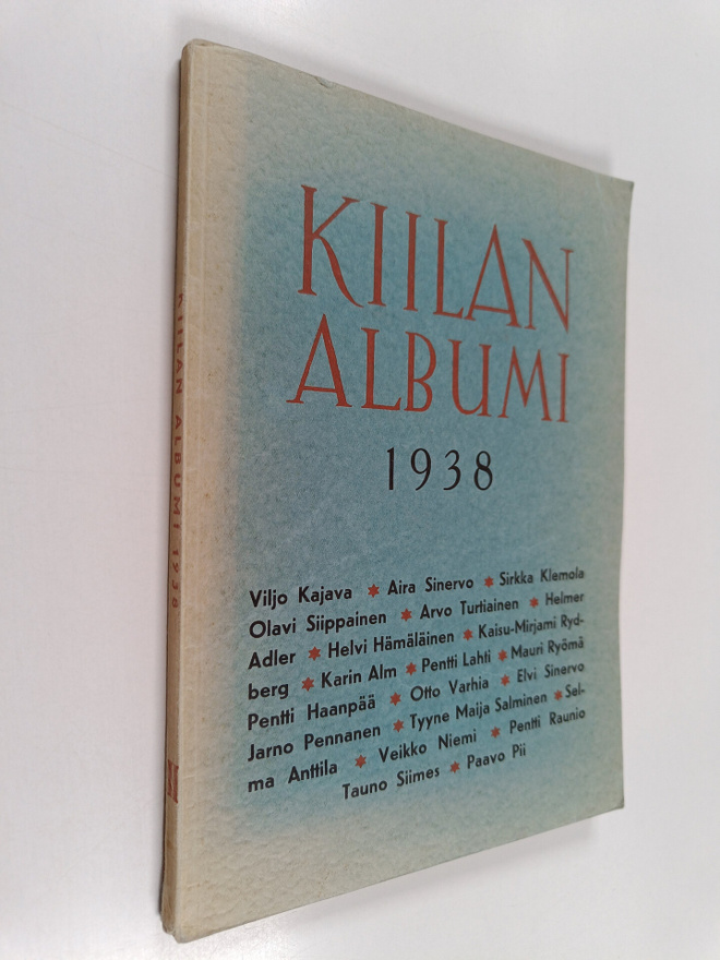 Kirjailijaryhmä Kiilan albumi 1938