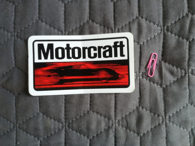 Vanha Motorcraft tarra