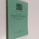 Report on Forest Research for the Year Ending March, 1963 - pikkukuva 1