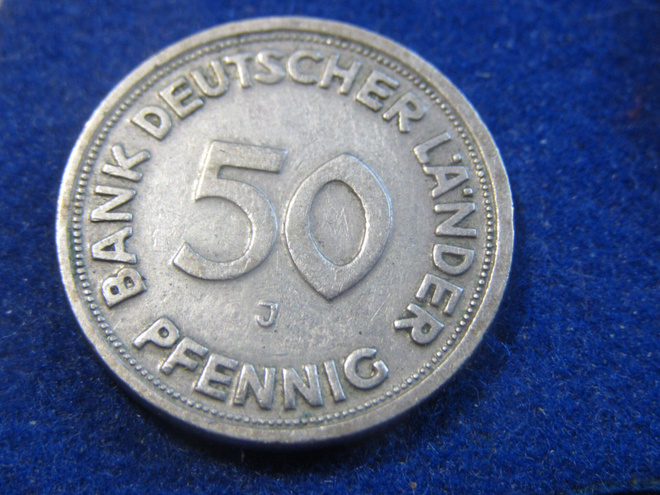 50 pfennig 1949J. Länsi-Saksa. West Germany