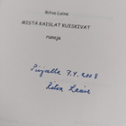 Ritva Laine : Mistä kaislat kuiskivat : runoja (signeerat... - pikkukuva 3
