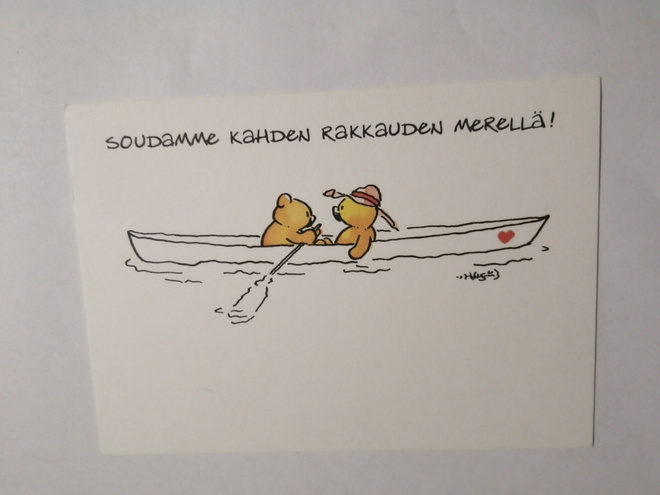 Soudamme kahden rakkauden merellä