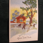 Postikortti Hyvää Uutta Vuotta. 1940-luvulta. Maasio. - pikkukuva 1