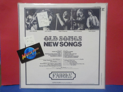 FAMILY - OLD SONGS NEW SONGS M-/M- UK -71 LP
