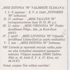 Miss Estonia `88 , e87 - pikkukuva 2