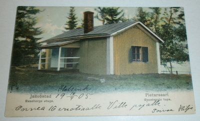 Pietarsaari, Runebergin tupa, vanha väripk, p. 1905