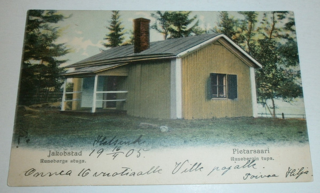 Pietarsaari, Runebergin tupa, vanha väripk, p. 1905