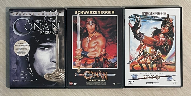 CONAN Trilogia (1982-1985) Arnold Schwarzenegger (3DVD)