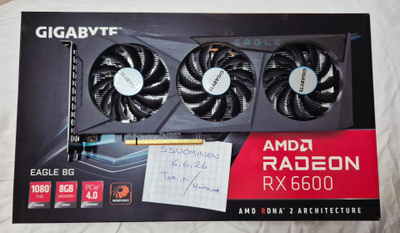 Gigabyte RX 6600 8GB -pelinäytönohjain