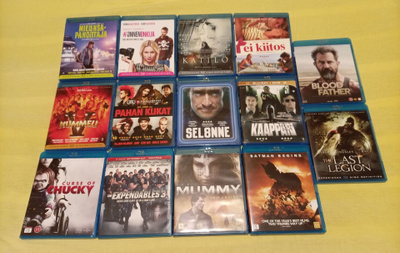 Paketti blu-ray elokuvia