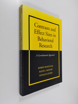 Robert Rosenthal : Contrasts and effect sizes in behavior...