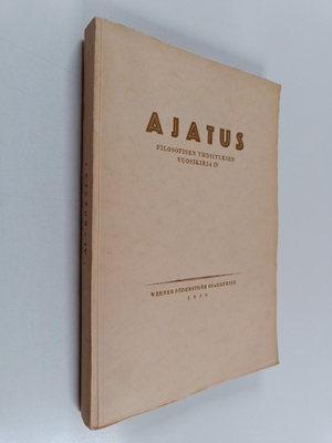 Ajatus IV : Filosofisen yhdistyksen vuosikirja 1930