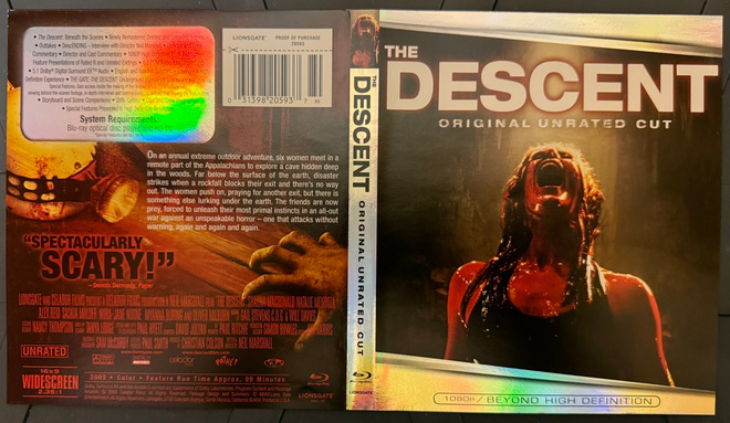 THE DESCENT - ORIGINAL UNRATED CUT (BD) Neil Marshall