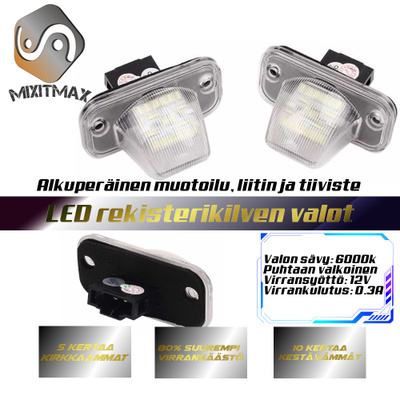 Volkswagen LED rekisterikilven valot — kirkkaan 