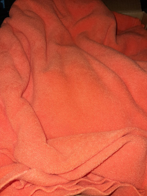 Oranssi fleese 160x150cm
